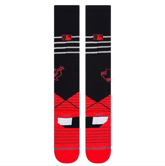 NWT Men's MLB Texas Rangers City Connect OTC Socks - Navy and Red - Picture 4 of 8